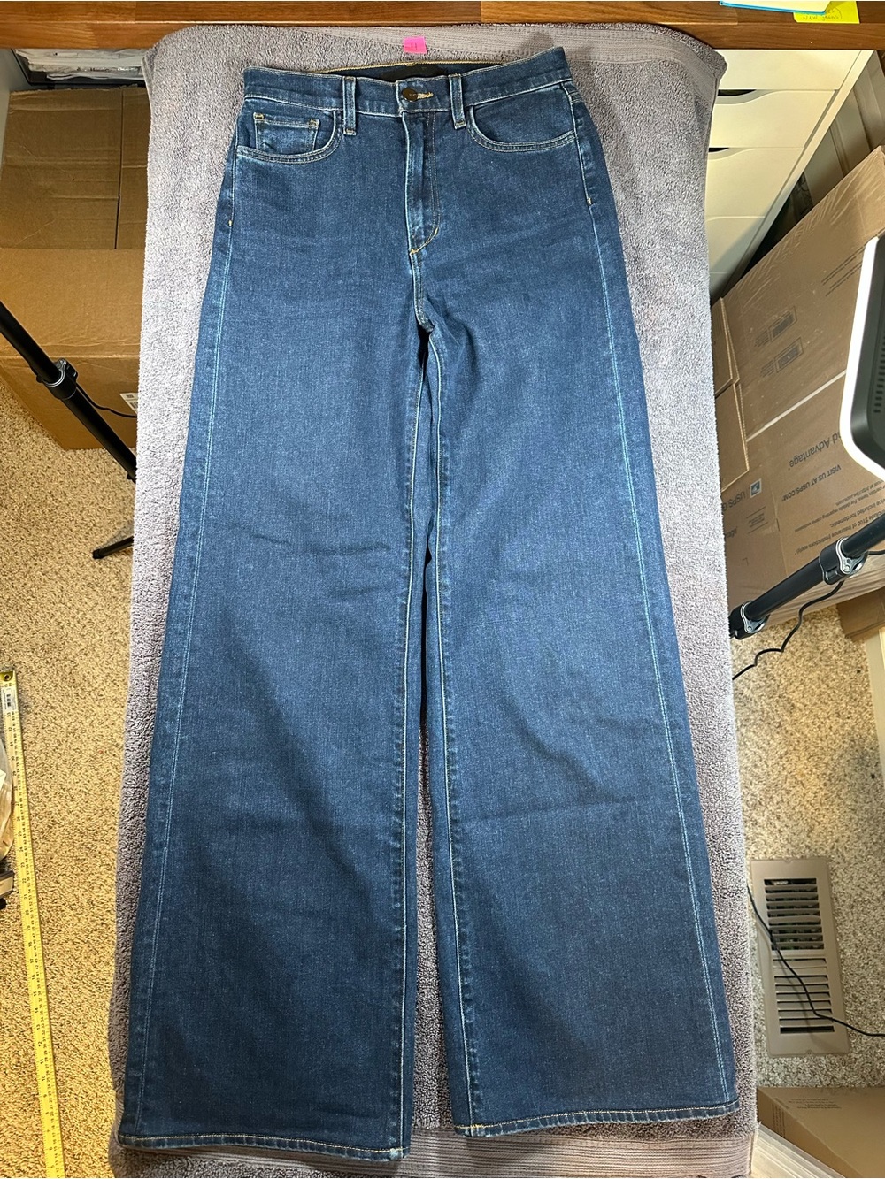 Joe’s Jeans The Mia High Rise Wide Leg Jeans Count Twice Dark Wash